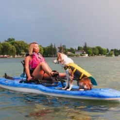 Pelican Sport Getaway 110 HDII Recreational Pedal Kayak 14 Pelican Sport Getaway 110 HDII Recreational Pedal Kayak -Top Pelican Gear Shop Kayak MHP10P101 GETAWAY Dog LS